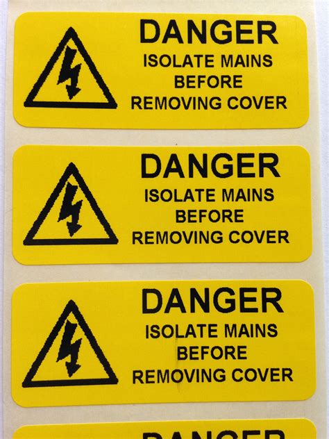 Electrical Stickers & Labels 